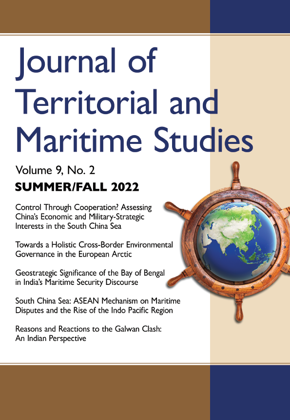 Journal of Territorial and Maritime Studies Vol 9-2 표지