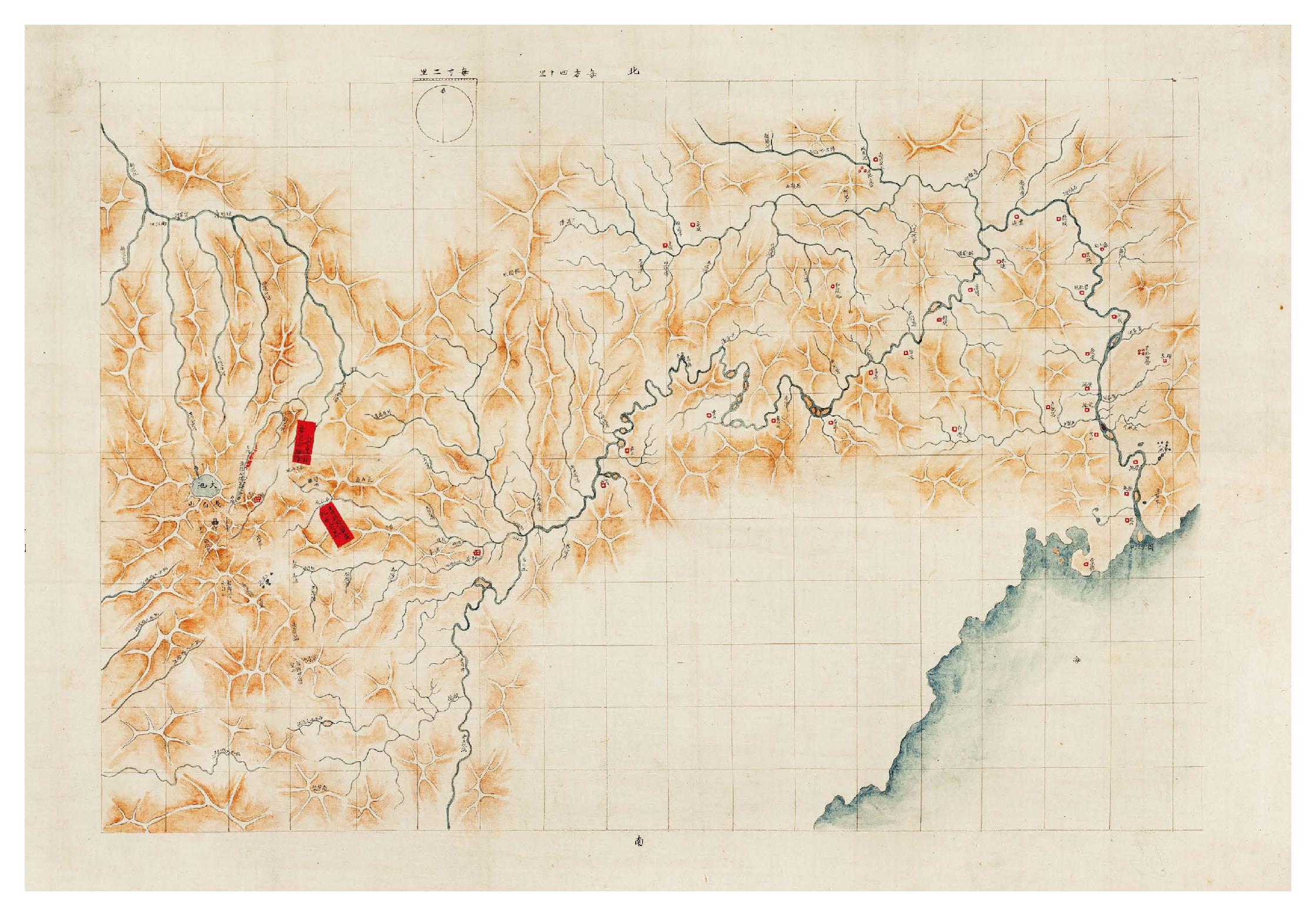 3. 조선전도 속의 백두산  4. 도별지도 속의 백두산