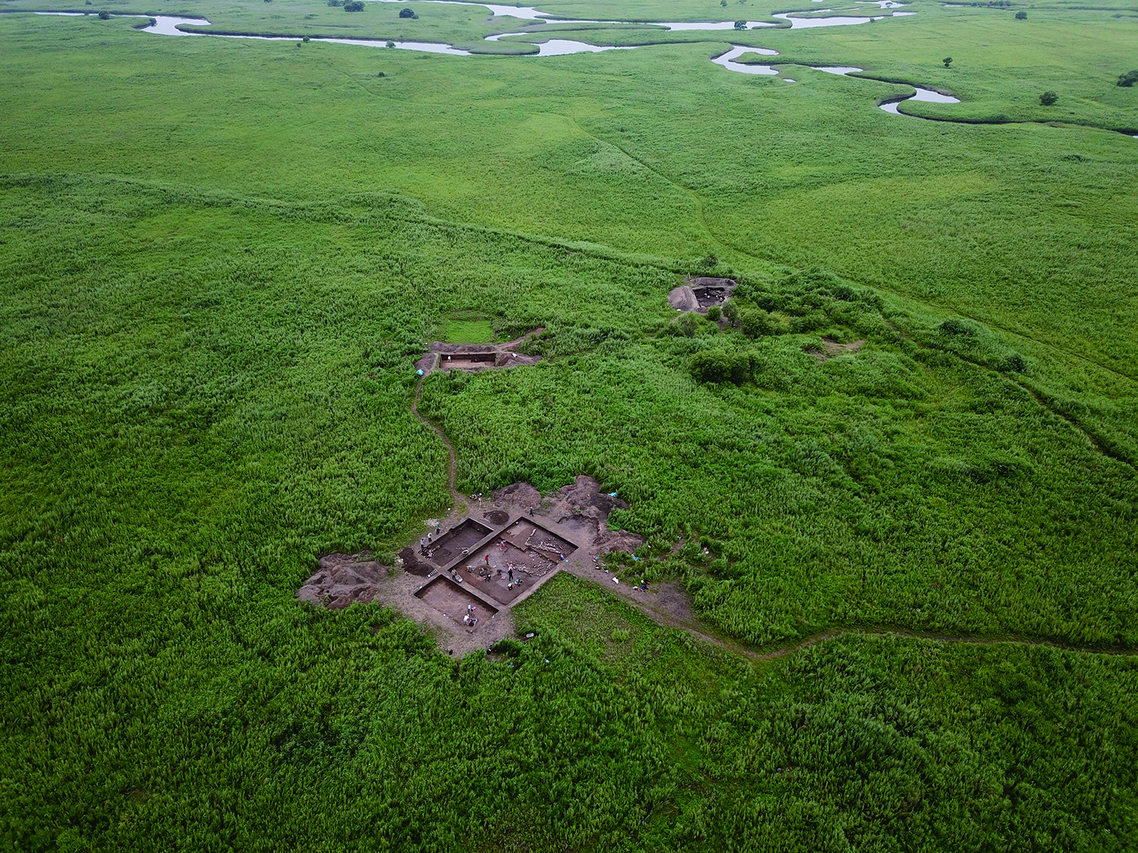 The northwestern inner wall of Kraskino Castle (excavated in 2018)