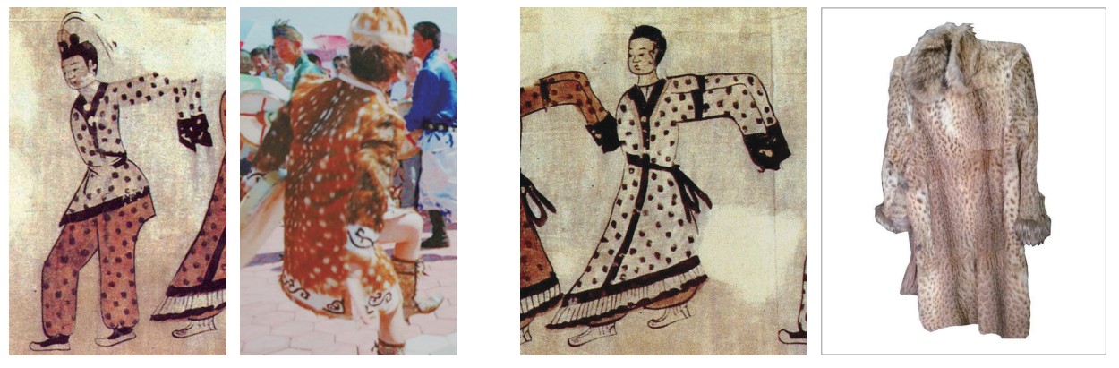 How did they create the polka-dot patterned coat in the Muyongchong?