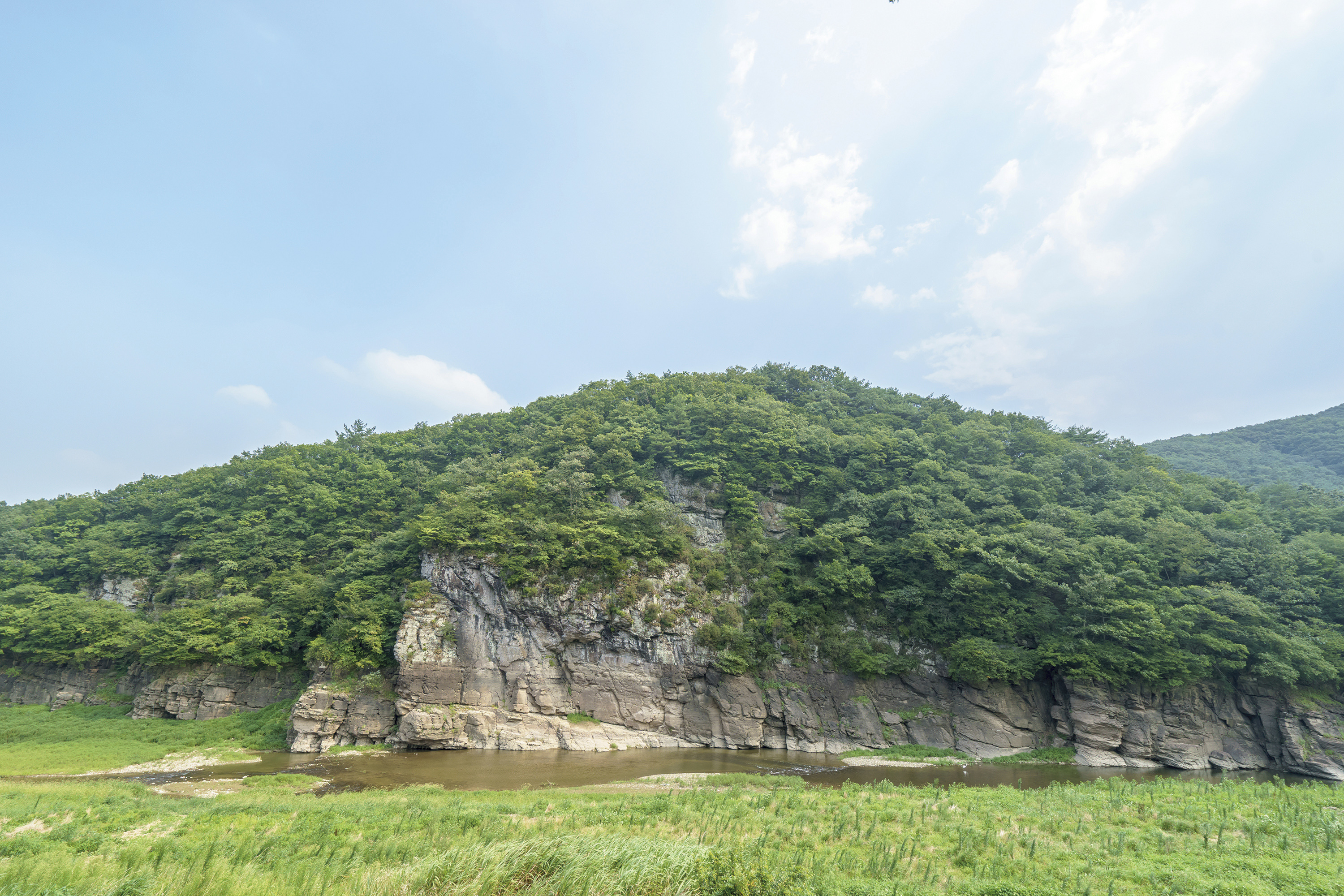 A view of petroglyphs in daegok-ri