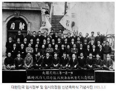 Photo from the Korean Provisional Government and National Assembly's New Year's Celebration, January 1, 1921.