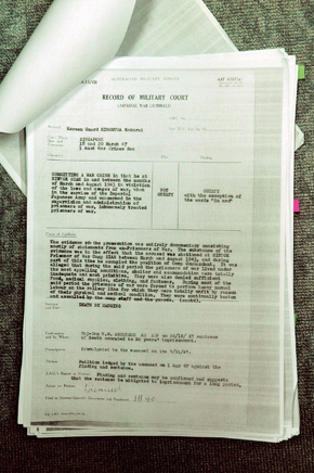 The Documents Related to the Australian War Crimes Trials about Lee Hak-rae (Provided by the author)