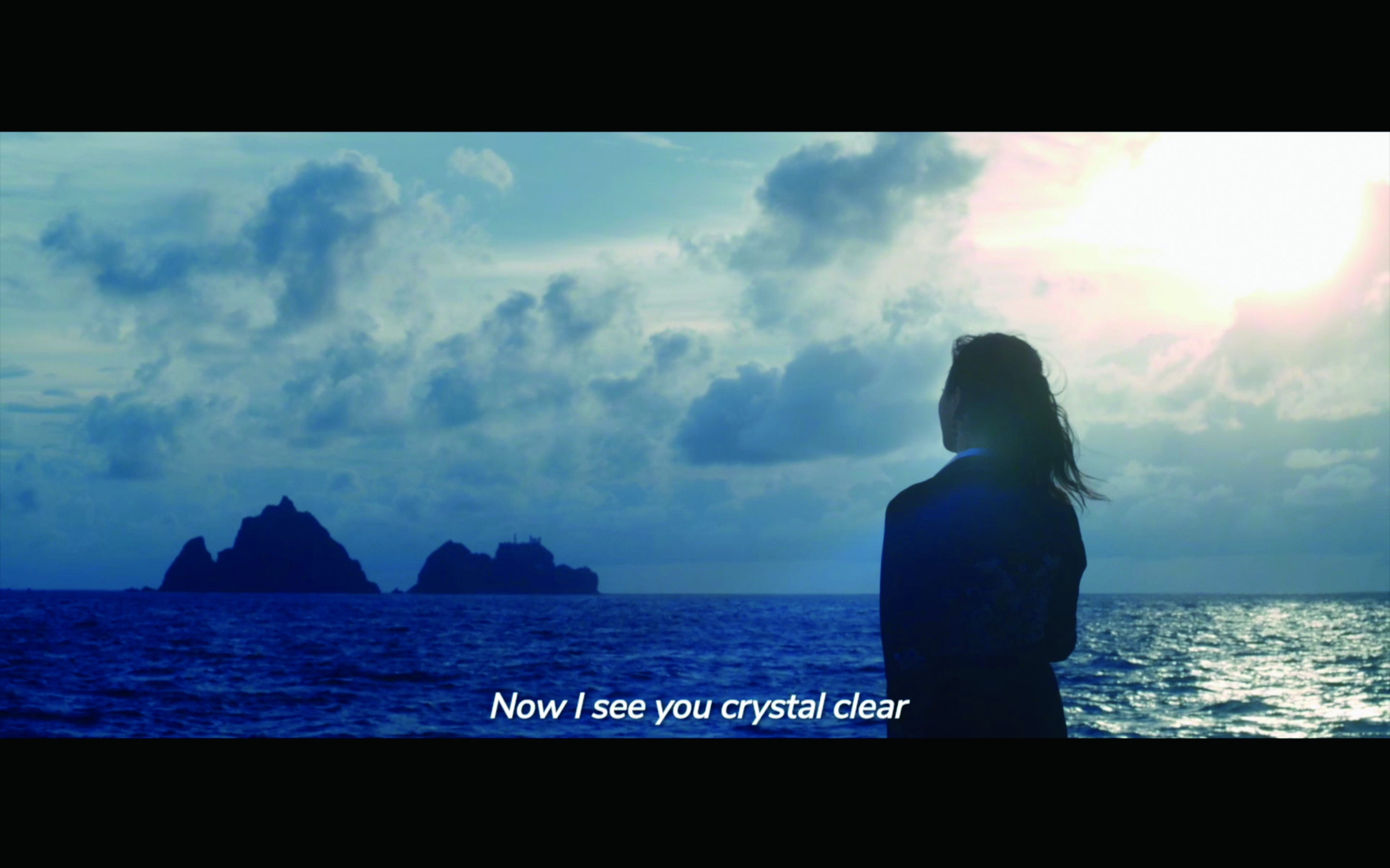 ISLAND 뮤직비디오 캡쳐 자막'Now I see you crystal clear'